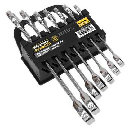 Siegen S01142 Ratchet Combination Spanner Set 7pc Metric