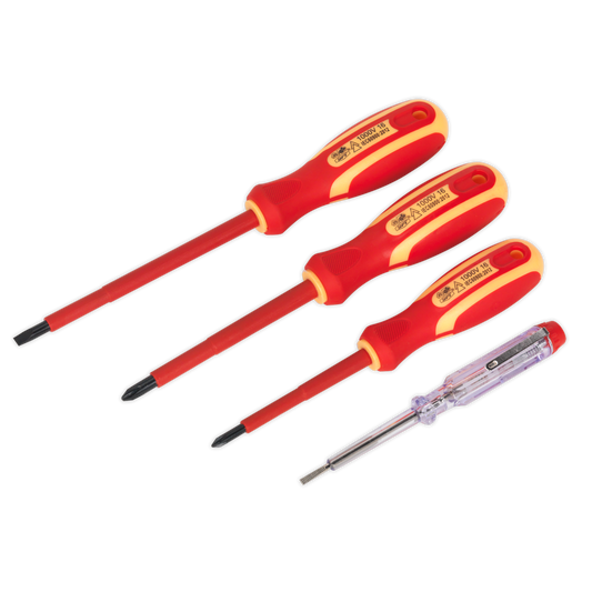 Siegen S01155 Electrician's Screwdriver Set 4pc VDE Approved