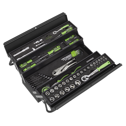 Siegen S01216 Cantilever Toolbox with 86pc Tool Kit