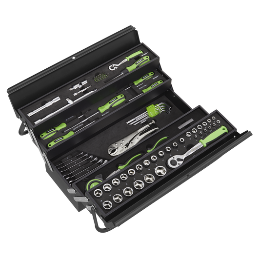 Siegen S01216 Cantilever Toolbox with 86pc Tool Kit