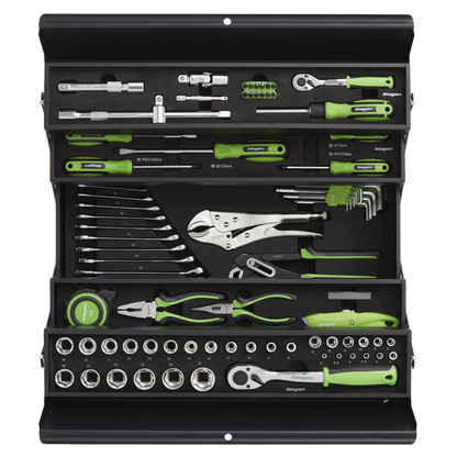 Siegen S01216 Cantilever Toolbox with 86pc Tool Kit