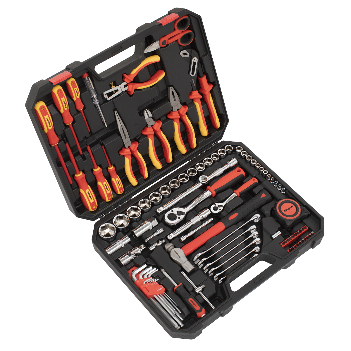 Siegen S01217 Electrician's Tool Kit 90pc