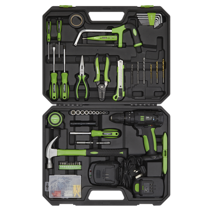 Siegen S01224 Tool Kit with Cordless Drill 101pc