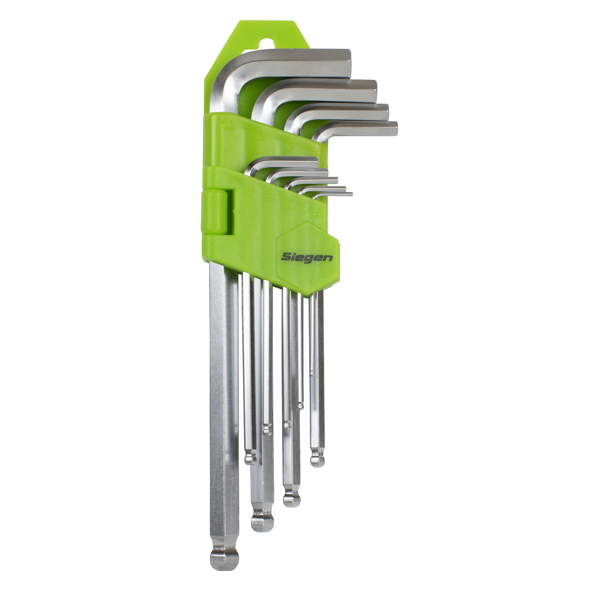 Siegen S01260 Hex Key Set Ball-End Long 9pc - Metric