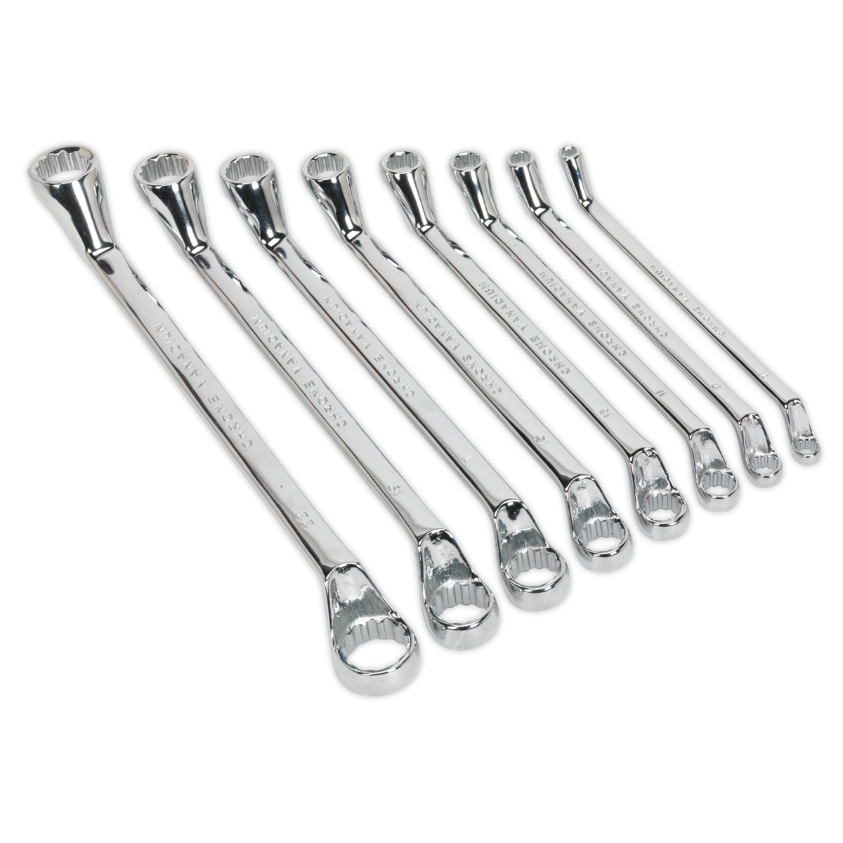 Siegen S0405 Deep Offset Ring Spanner Set 8pc Metric