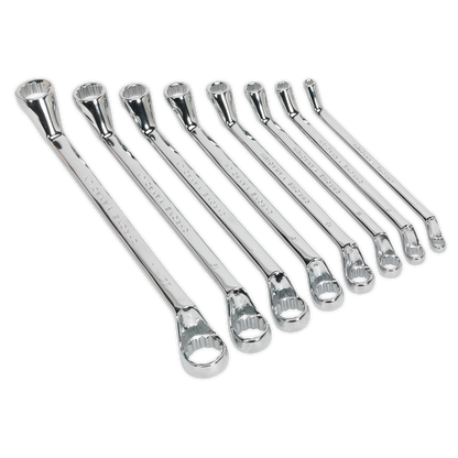 Siegen S0405 Deep Offset Ring Spanner Set 8pc Metric