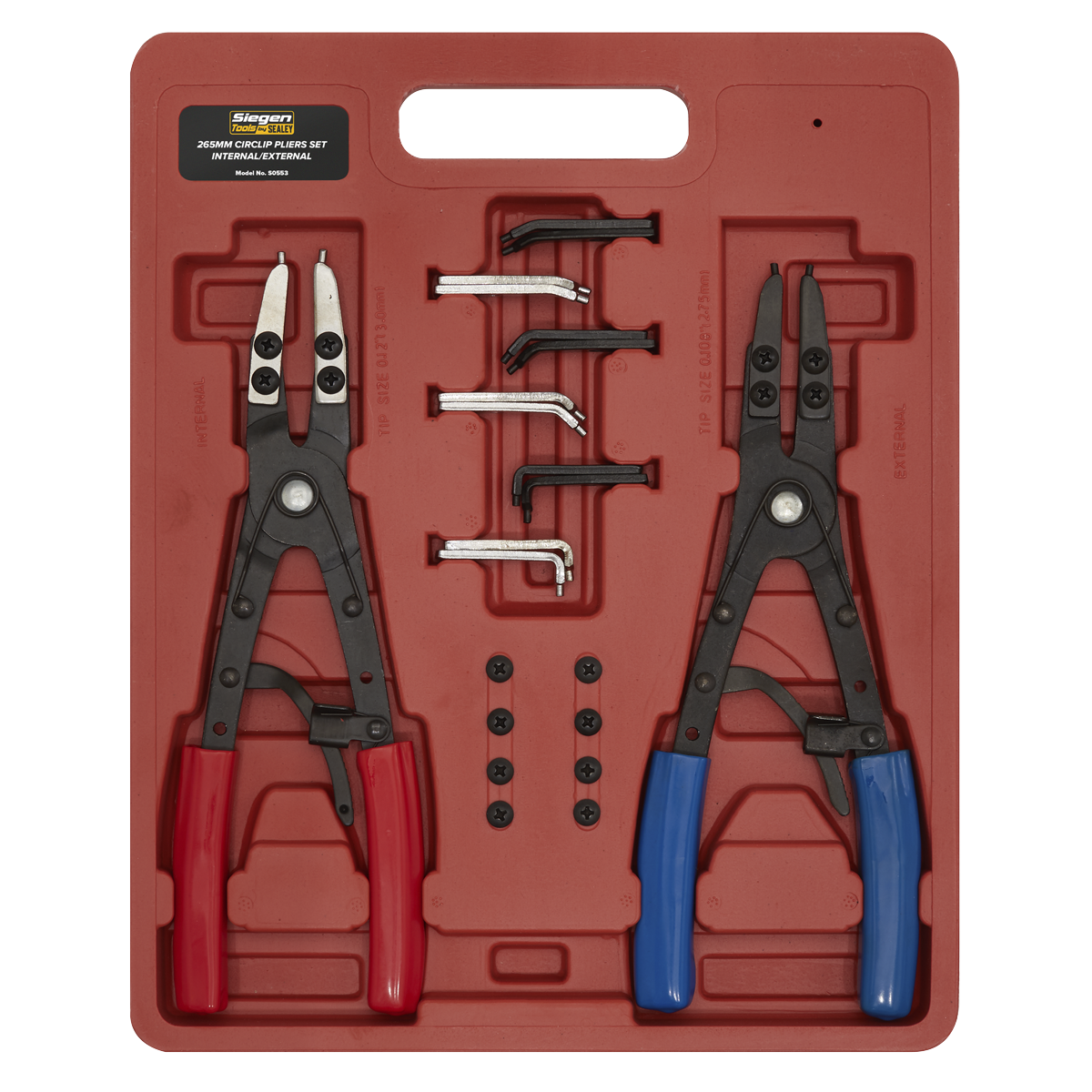 Siegen S0553 Circlip Pliers Set Internal/External 265mm