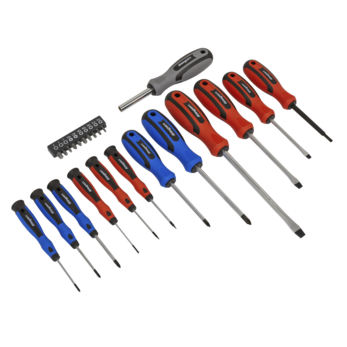 Siegen S0598 Soft Grip Screwdriver & Bit Set 23pc