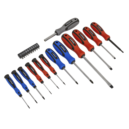 Siegen S0598 Soft Grip Screwdriver & Bit Set 23pc