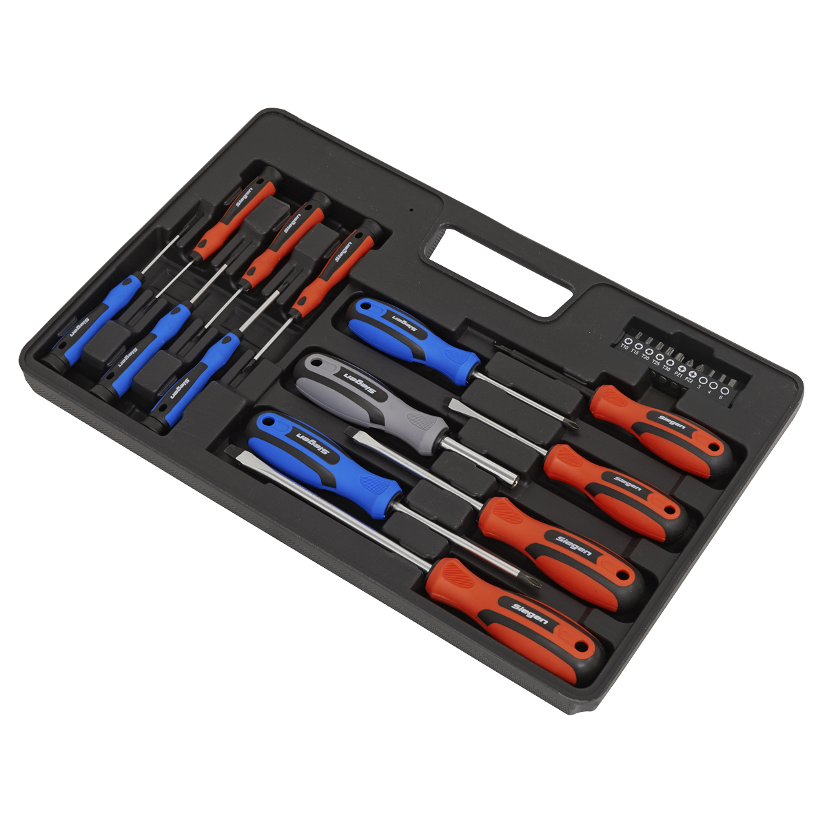 Siegen S0598 Soft Grip Screwdriver & Bit Set 23pc