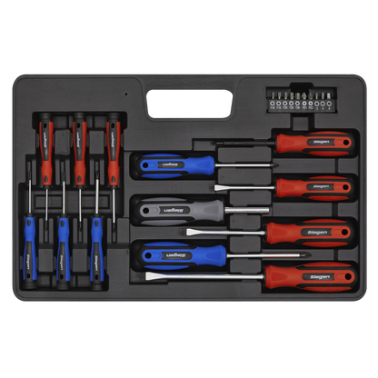 Siegen S0598 Soft Grip Screwdriver & Bit Set 23pc