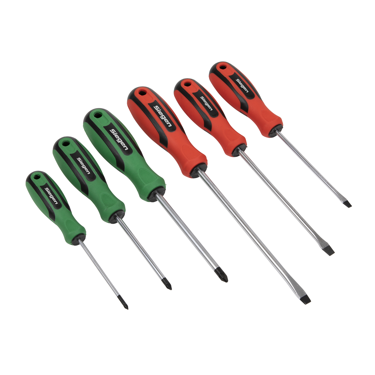 Siegen S0615 Soft Grip Screwdriver Set 6pc