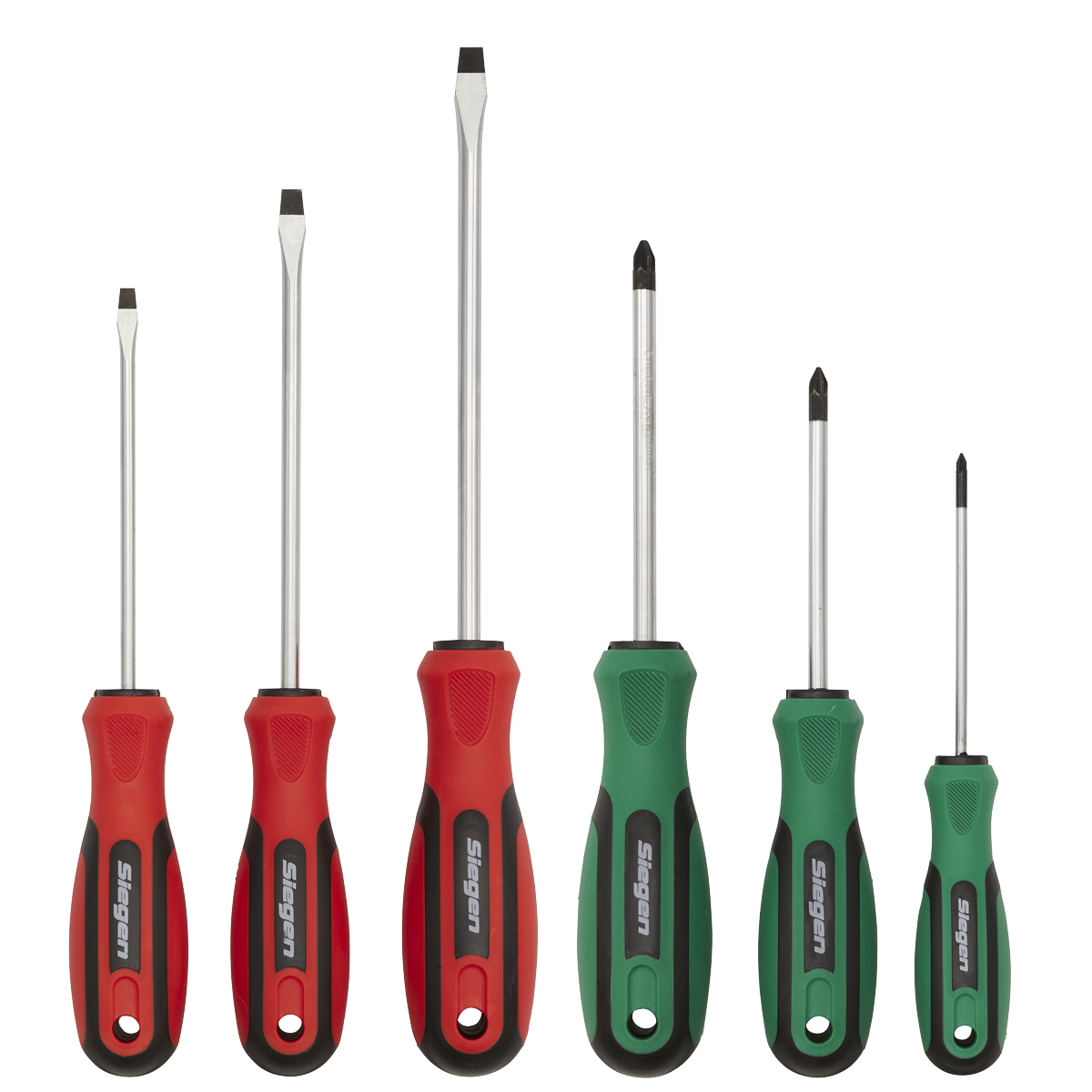 Siegen S0615 Soft Grip Screwdriver Set 6pc