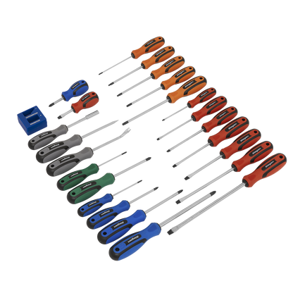 Siegen S0617 Soft Grip Screwdriver Set 24pc