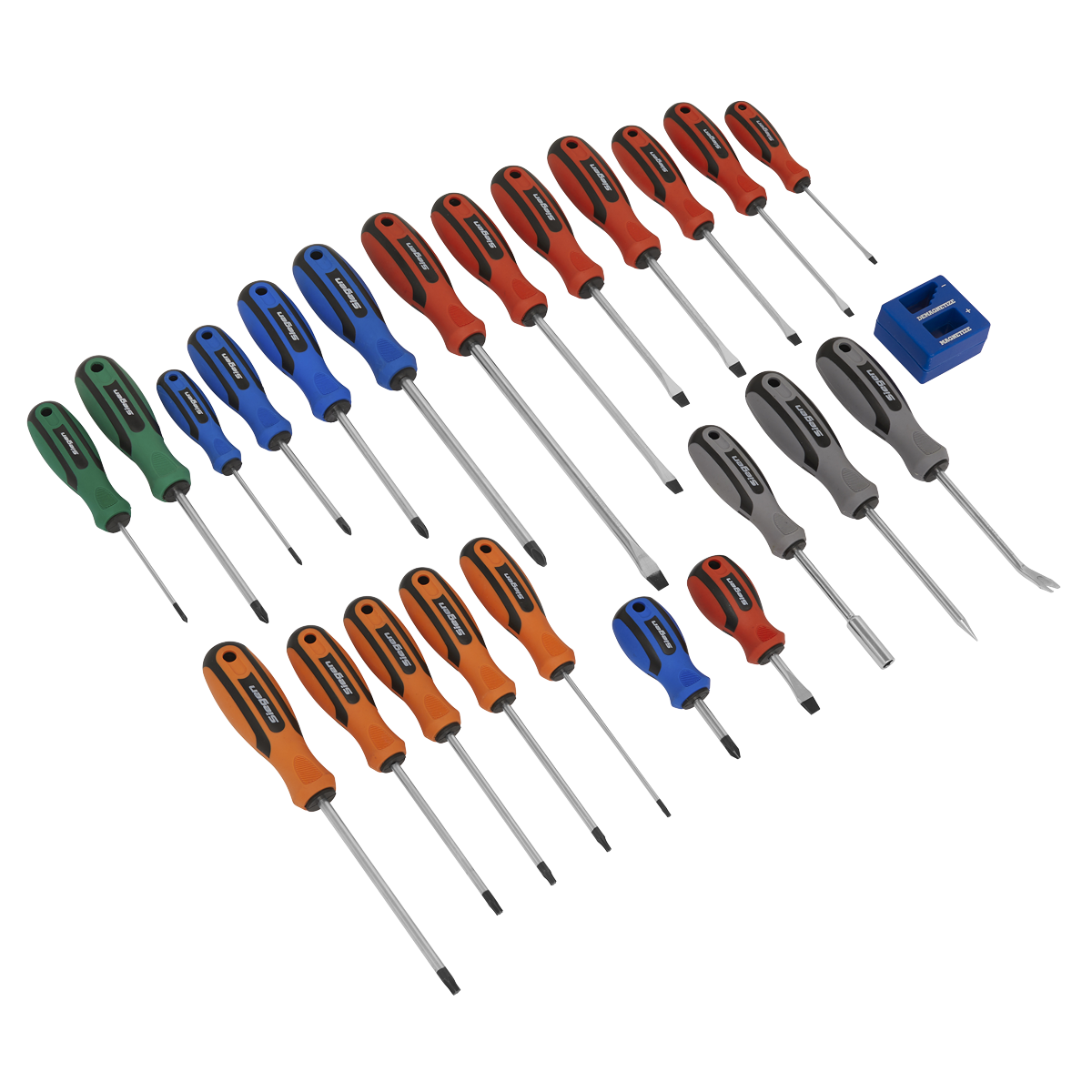 Siegen S0617 Soft Grip Screwdriver Set 24pc