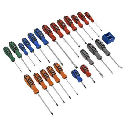 Siegen S0617 Soft Grip Screwdriver Set 24pc