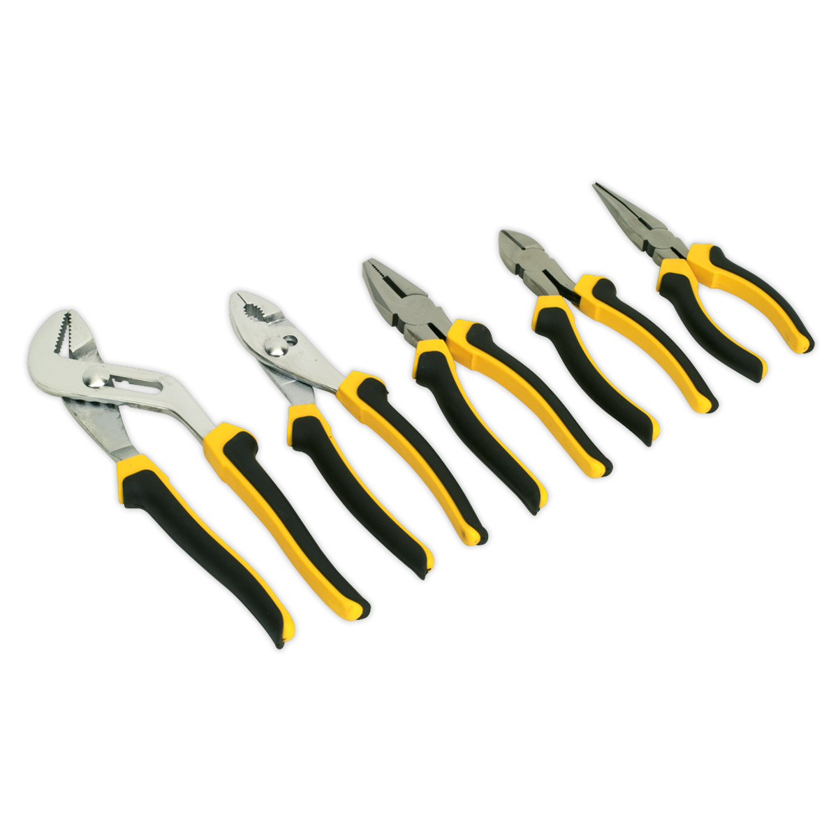 Siegen S0646 Comfort Grip Pliers Set 5pc