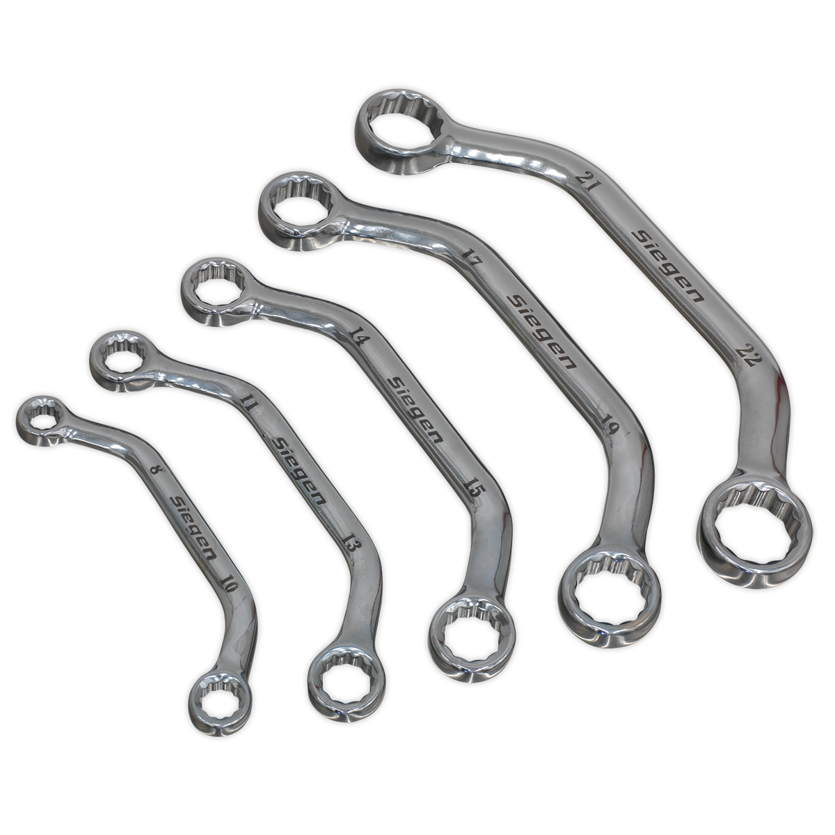 Siegen S0716 Obstruction Spanner Set 5pc Metric