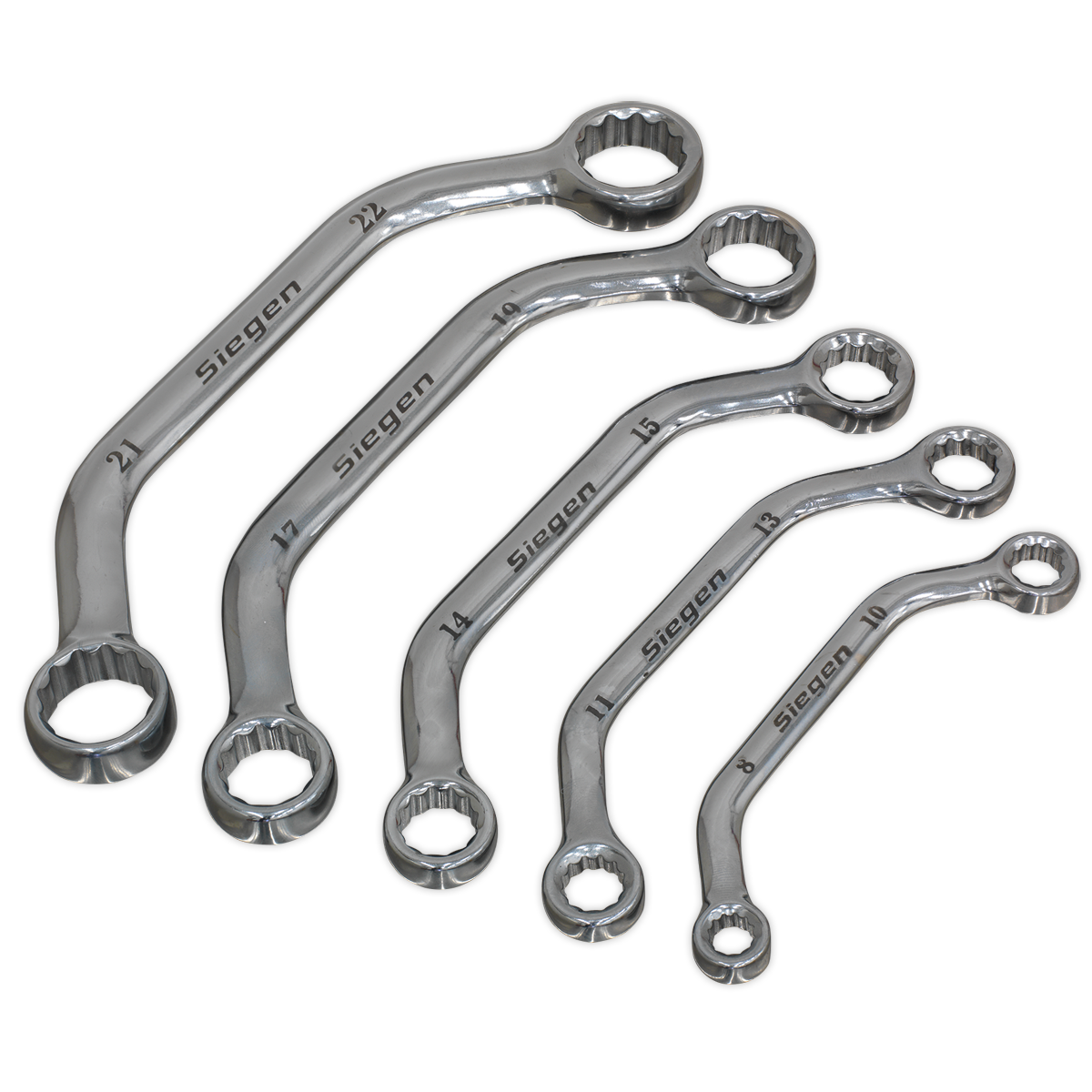 Siegen S0716 Obstruction Spanner Set 5pc Metric