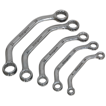 Siegen S0716 Obstruction Spanner Set 5pc Metric