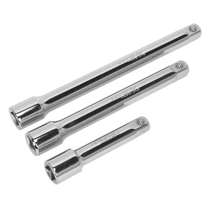 Siegen S0719 Extension Bar Set 3pc 3/8"Sq Drive