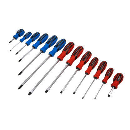 Siegen S0754 Screwdriver Set 13pc Hammer-Thru