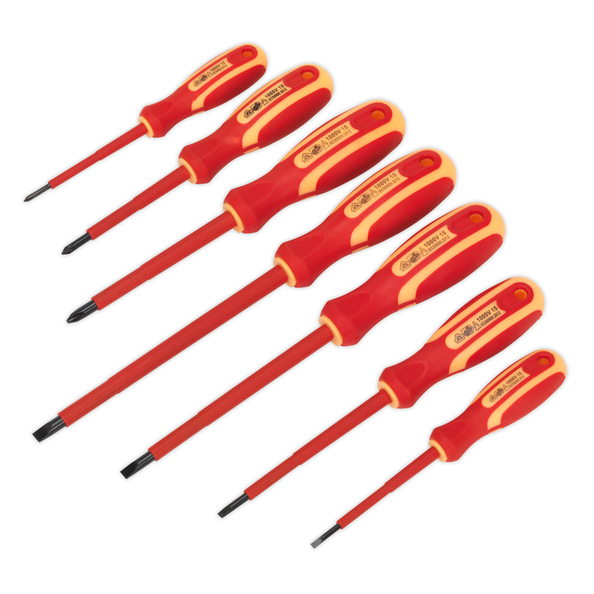 Siegen S0756 Screwdriver Set 7pc Electrician's VDE Approved