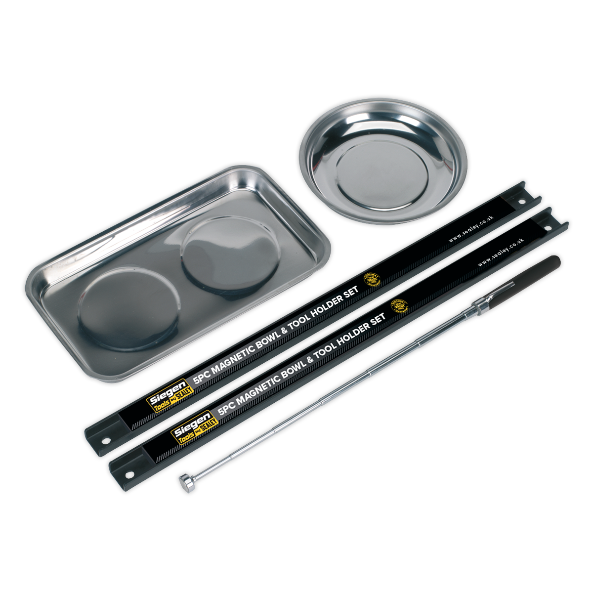 Siegen S0773 Magnetic Bowl & Tool Holder Set 5pc