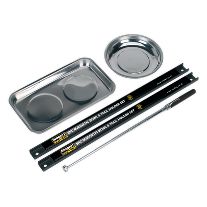 Siegen S0773 Magnetic Bowl & Tool Holder Set 5pc