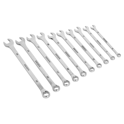 Siegen S0832 Combination Spanner Set 10pc Extra-Long Metric