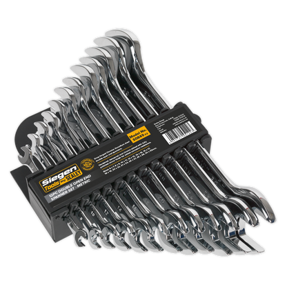 Siegen S0849 Double Open-End Spanner Set 12pc Metric