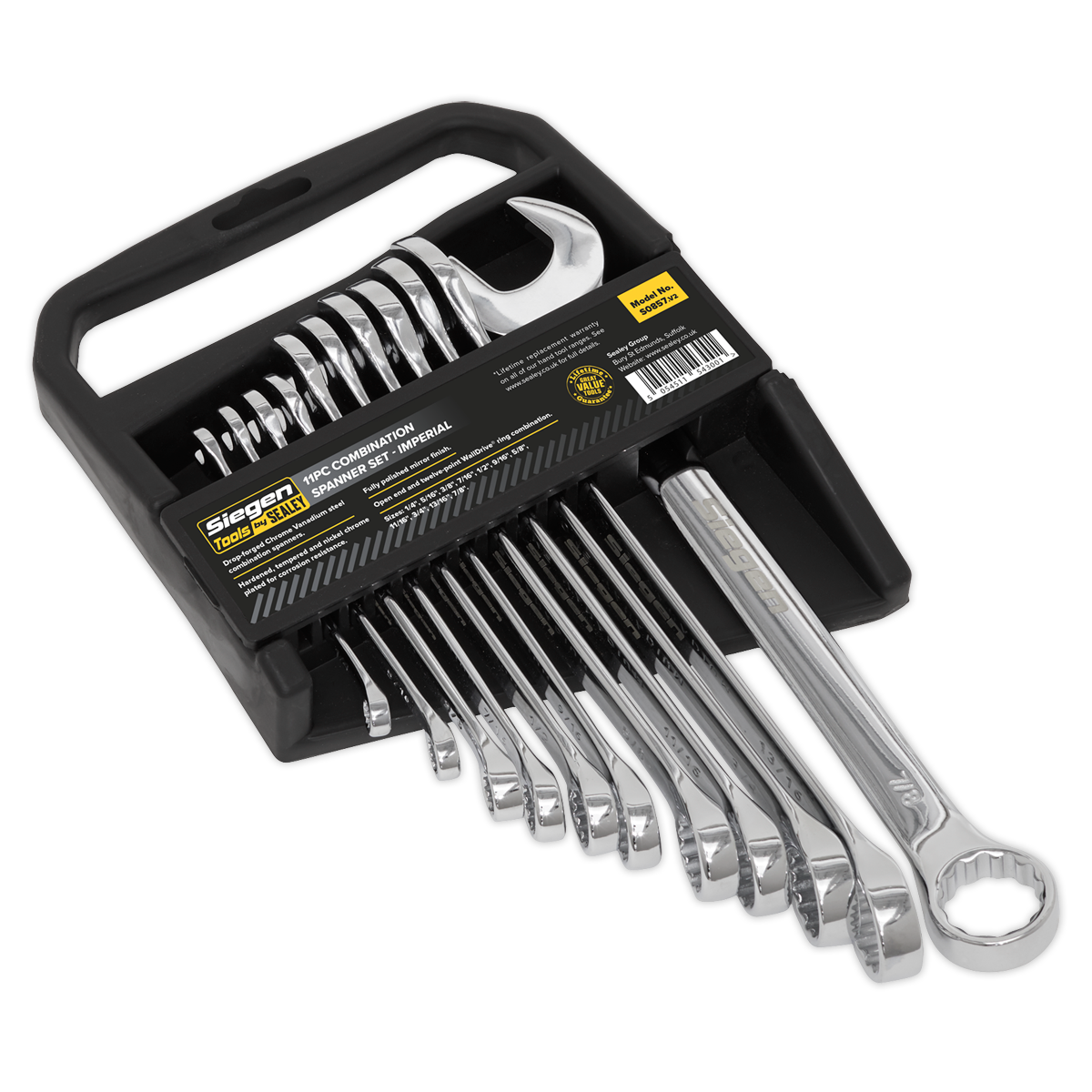 Siegen S0857 Combination Spanner Set 11pc Imperial