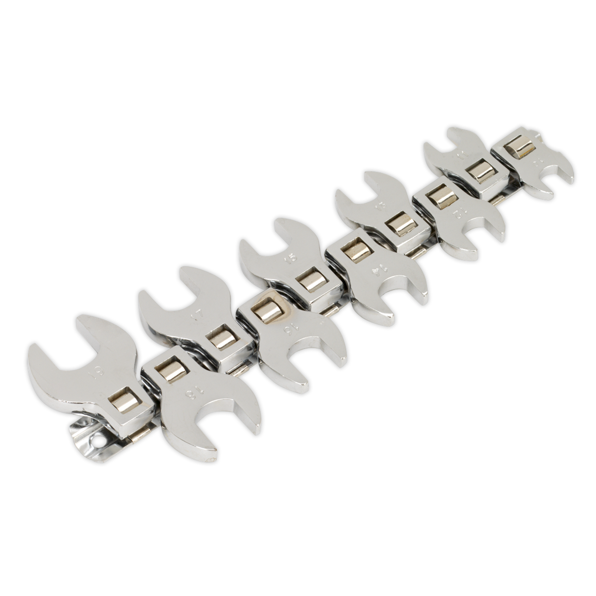 Siegen S0866 Crow's Foot Open-End Spanner Set 10pc 3/8"Sq Drive Metric