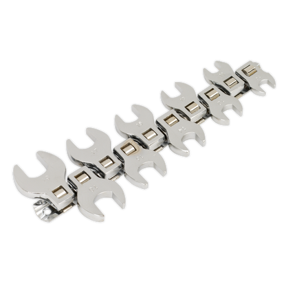 Siegen S0866 Crow's Foot Open-End Spanner Set 10pc 3/8"Sq Drive Metric