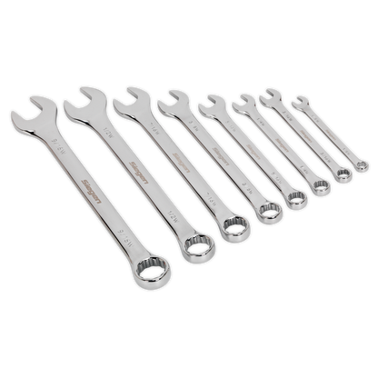 Siegen S0870 Combination Spanner Set 8pc Whitworth