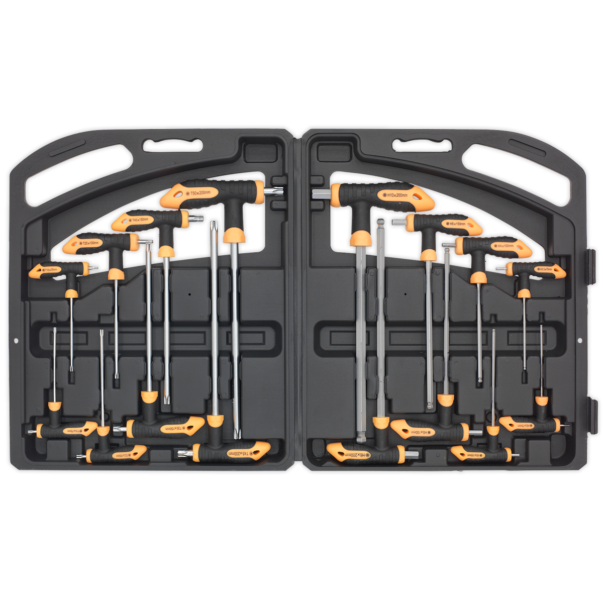 Siegen S0916 T-Handle TRX-Star* & Hex Key Set 16pc