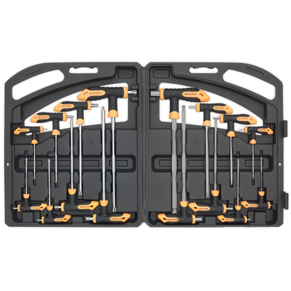 Siegen S0916 T-Handle TRX-Star* & Hex Key Set 16pc