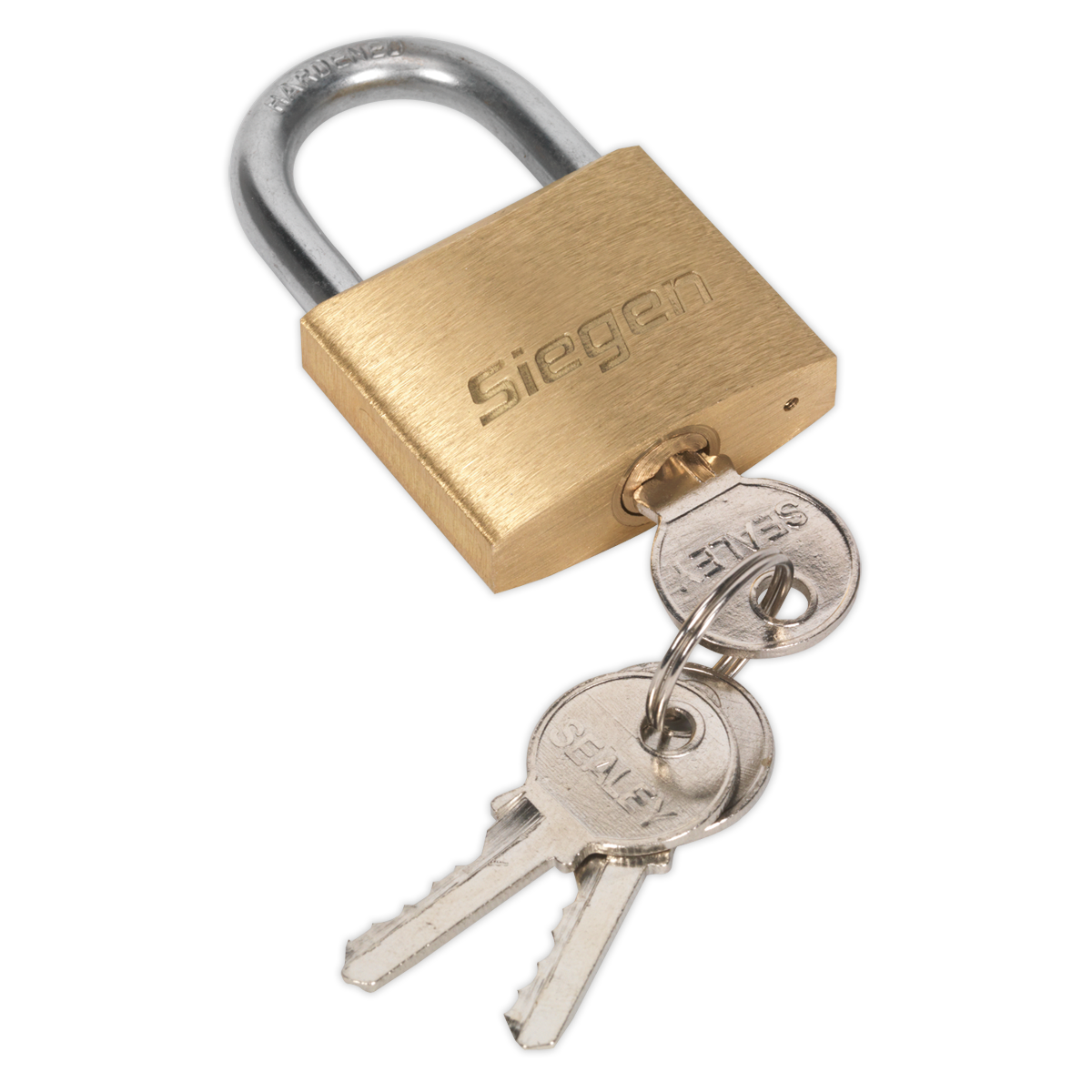 Siegen S0987 Brass Body Padlock with Brass Cylinder 40mm