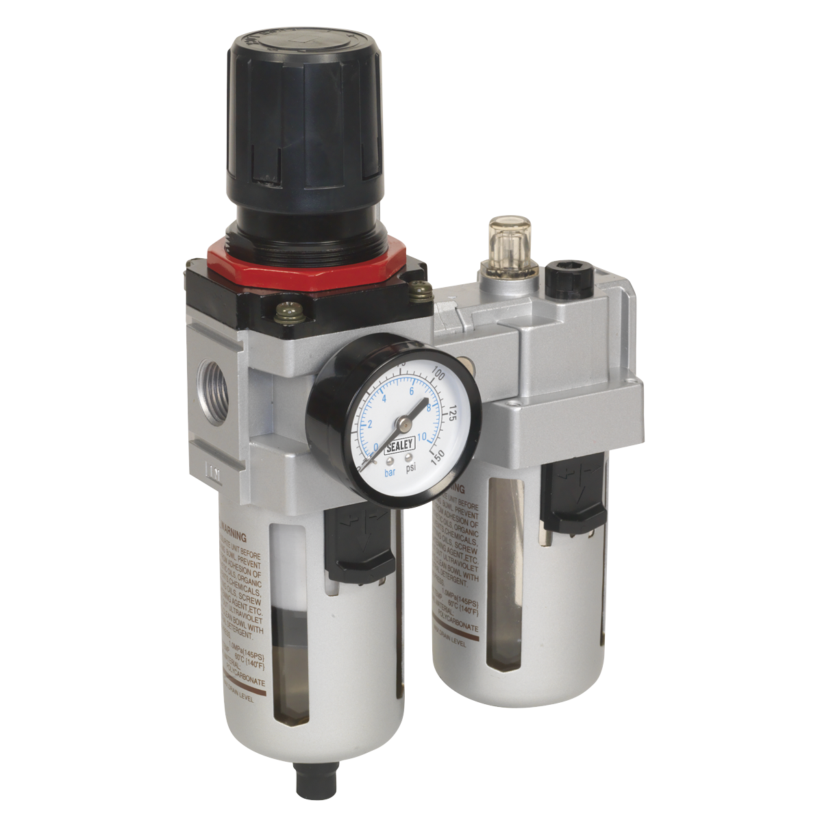 Sealey SA4001 Air Filter/Regulator/Lubricator - High Flow