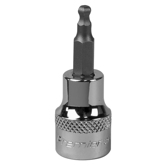 Sealey SBBH002 Ball-End Hex Socket Bit 4mm 3/8"Sq Drive