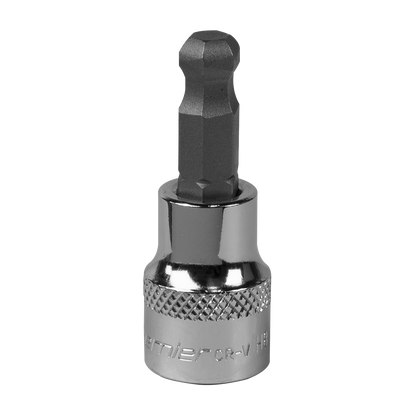 Sealey SBBH006 Ball-End Hex Socket Bit 8mm 3/8"Sq Drive