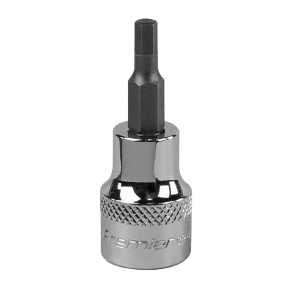 Sealey SBH007 Hex Socket Bit 4mm 3/8"Sq Drive