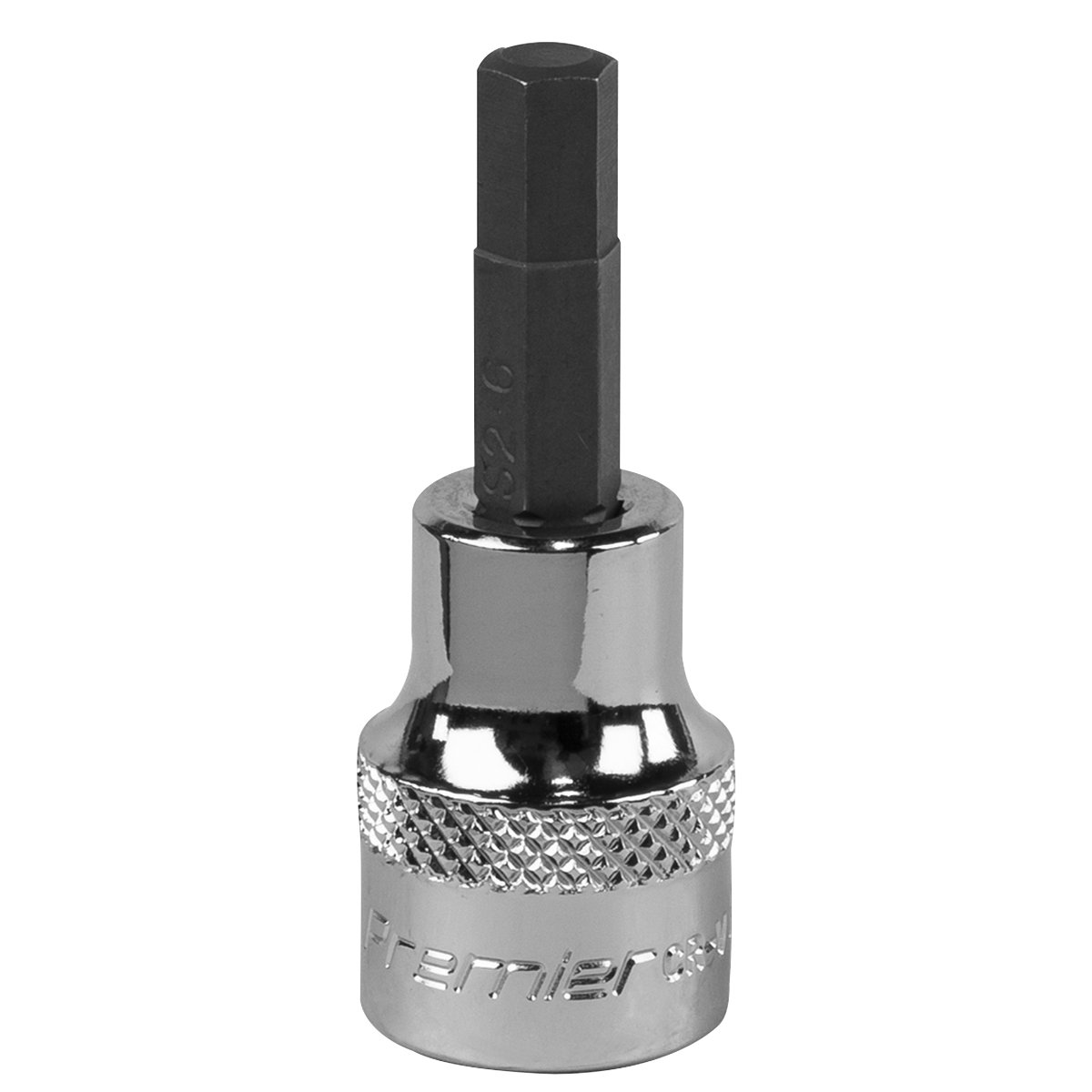 Sealey SBH009 Hex Socket Bit 6mm 3/8"Sq Drive