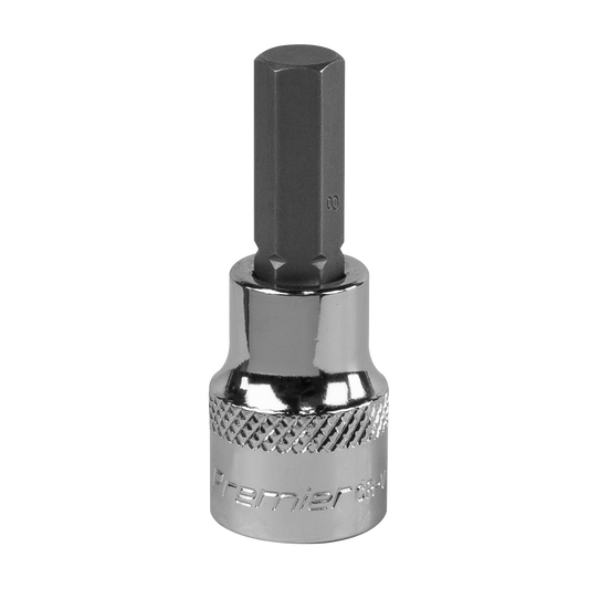 Sealey SBH011 Hex Socket Bit 8mm 3/8"Sq Drive