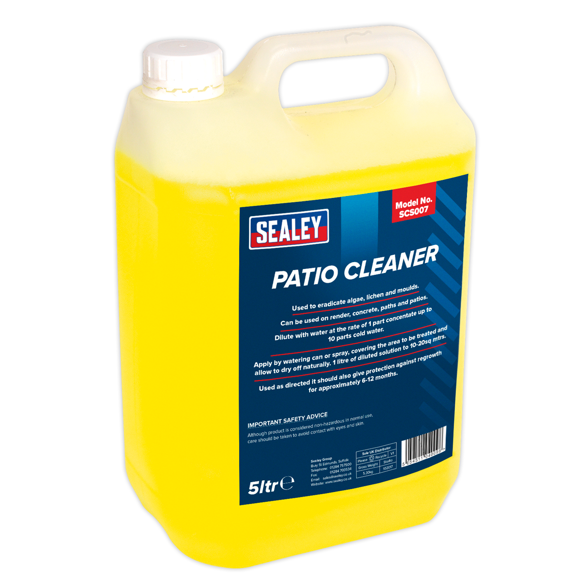 Sealey SCS007 Patio Cleaner 5L