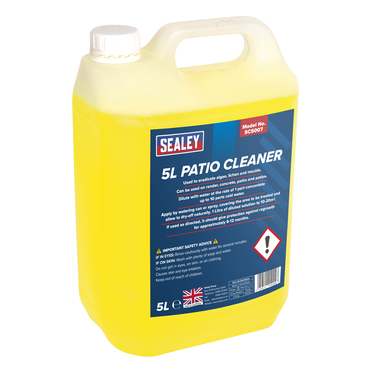 Sealey SCS007 Patio Cleaner 5L