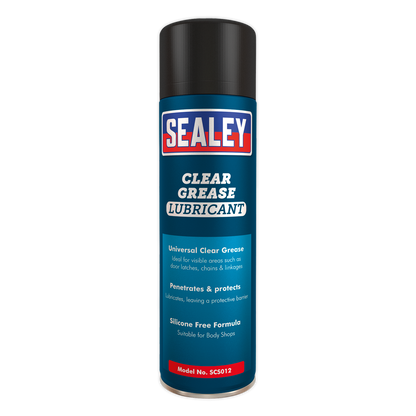 Sealey SCS012 Clear Grease Lubricant 500ml Pack of 6