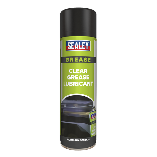 Sealey SCS012 Clear Grease Lubricant 500ml Pack of 6