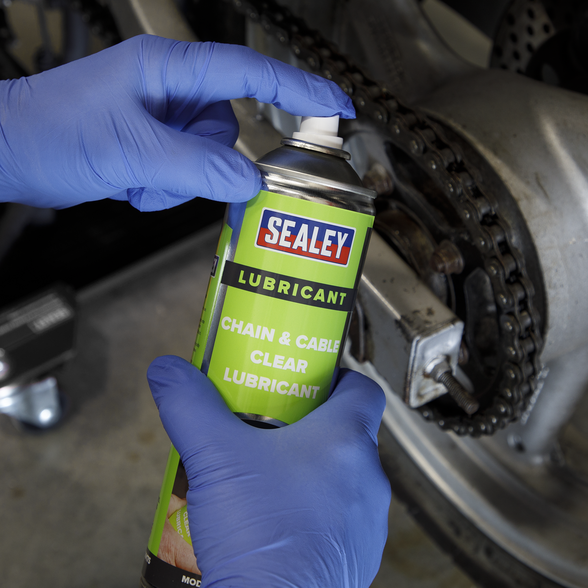 Sealey SCS017S Chain & Cable Clear Lubricant 500ml