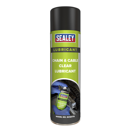 Sealey SCS017S Chain & Cable Clear Lubricant 500ml